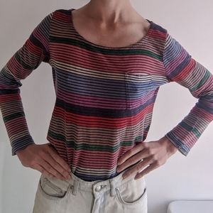 Splendid striped multi-colour long sleeve t-shirt